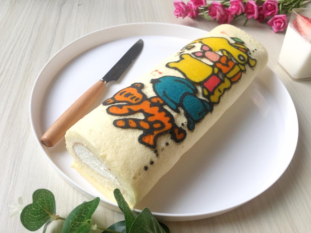 彩绘蛋糕卷