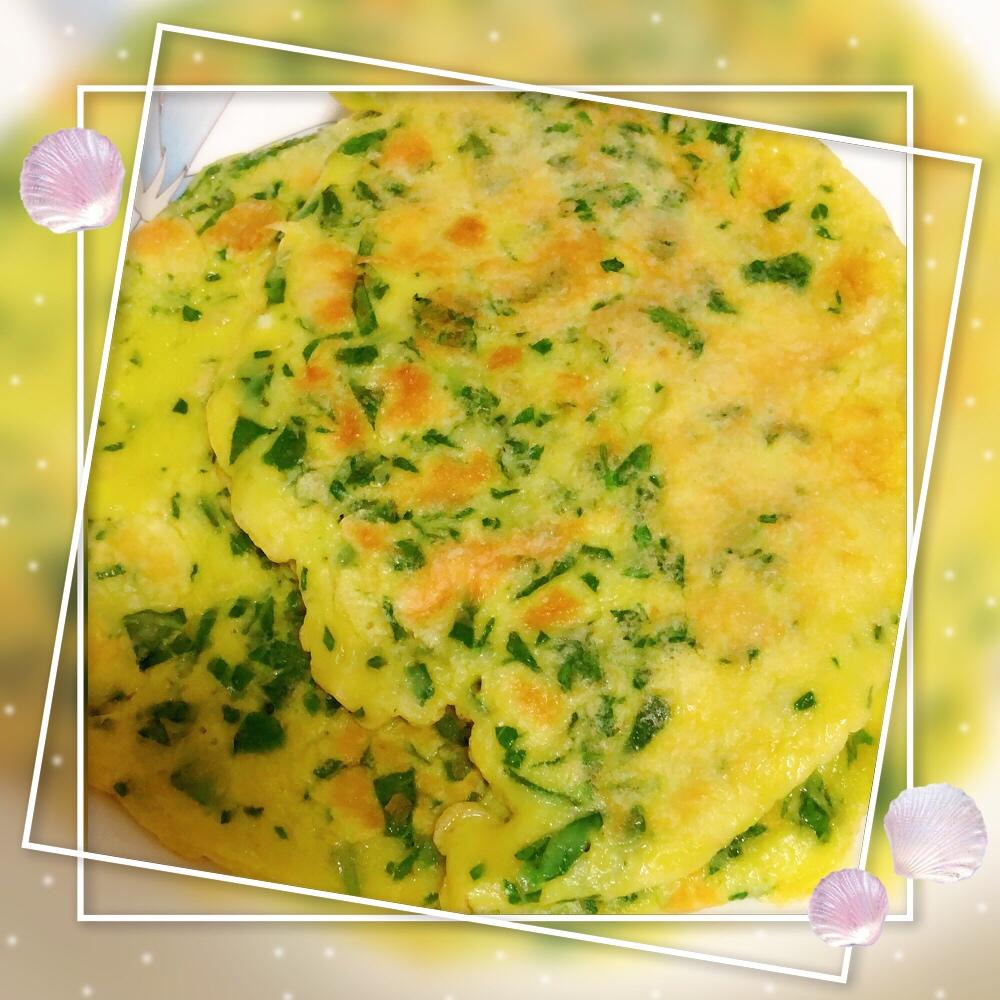 青菜鸡蛋饼（快手早餐）