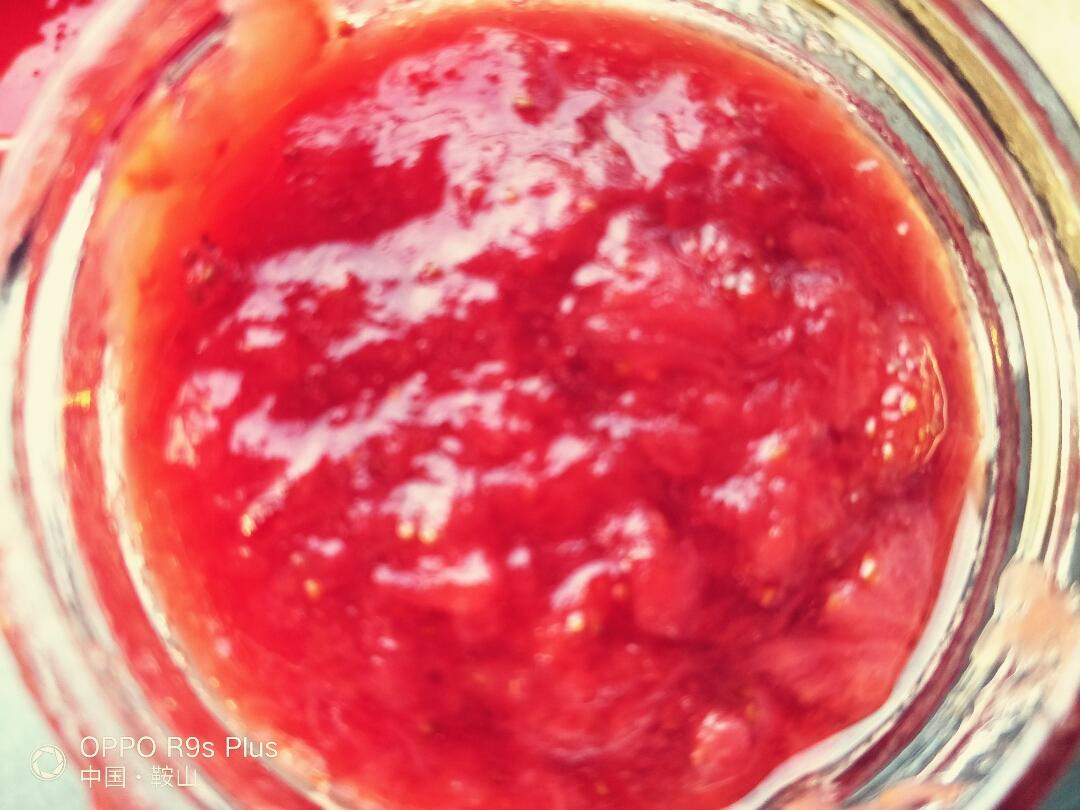 无添加新鲜草莓酱