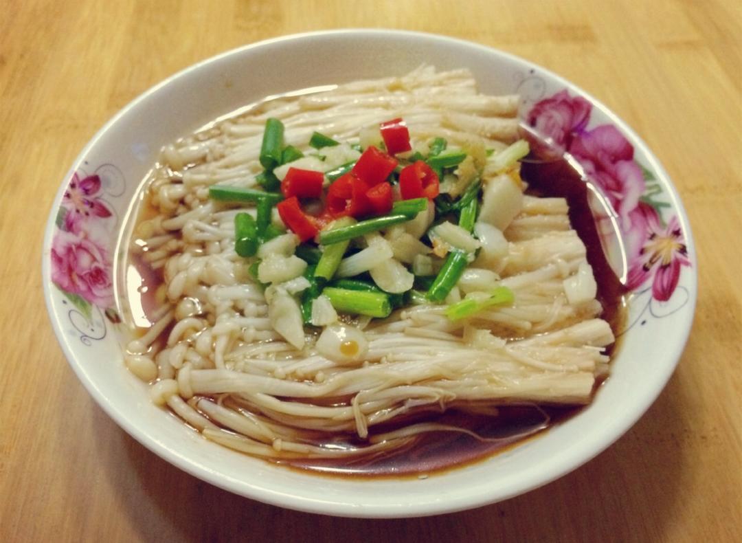 白灼金针菇
