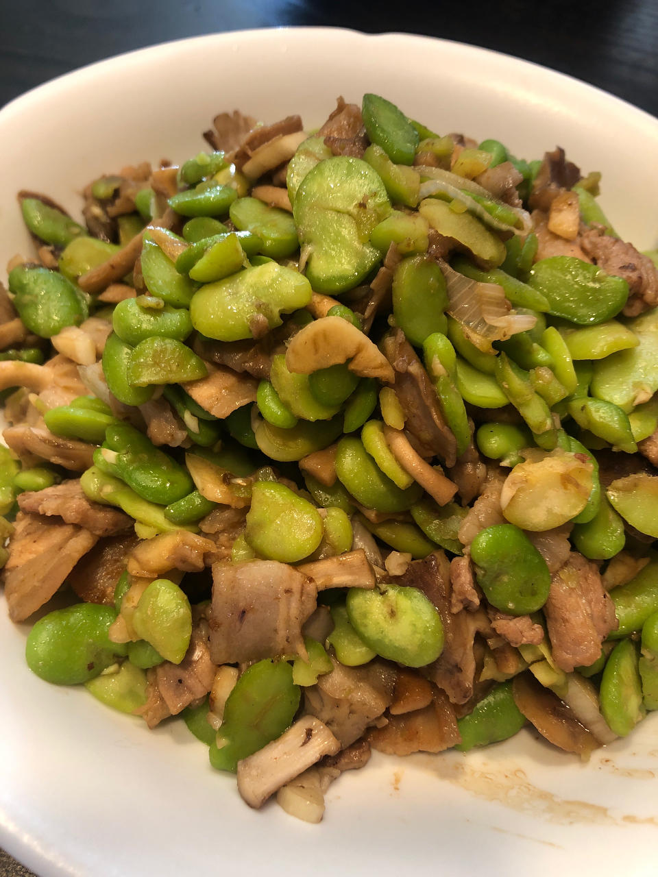 家常菜炒蚕豆