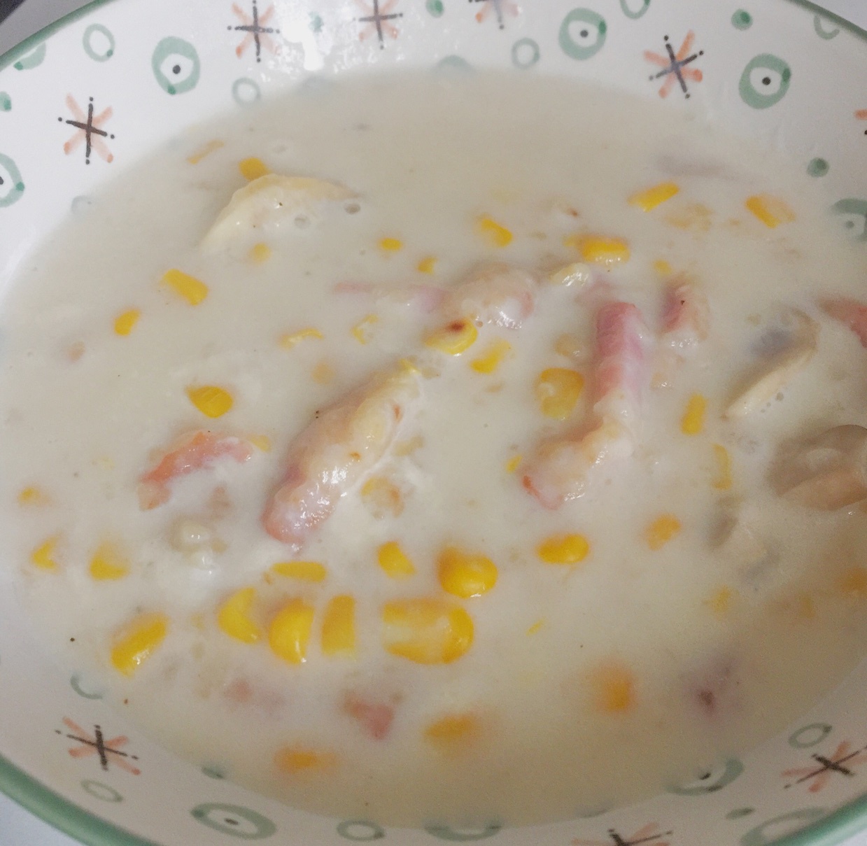 火腿玉米浓汤