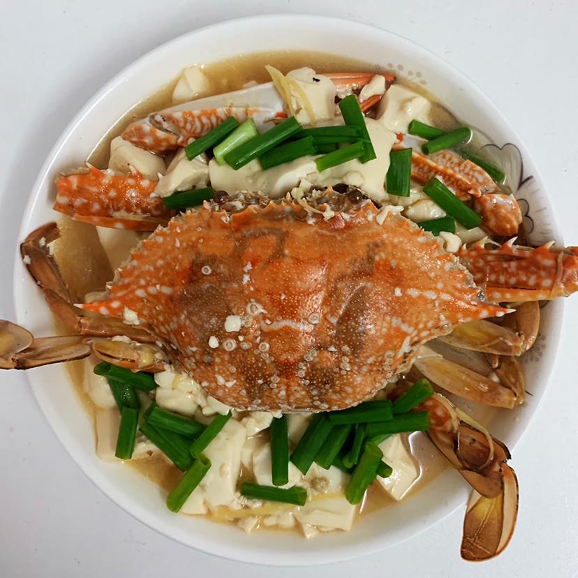 螃蟹炖豆腐 超级下饭