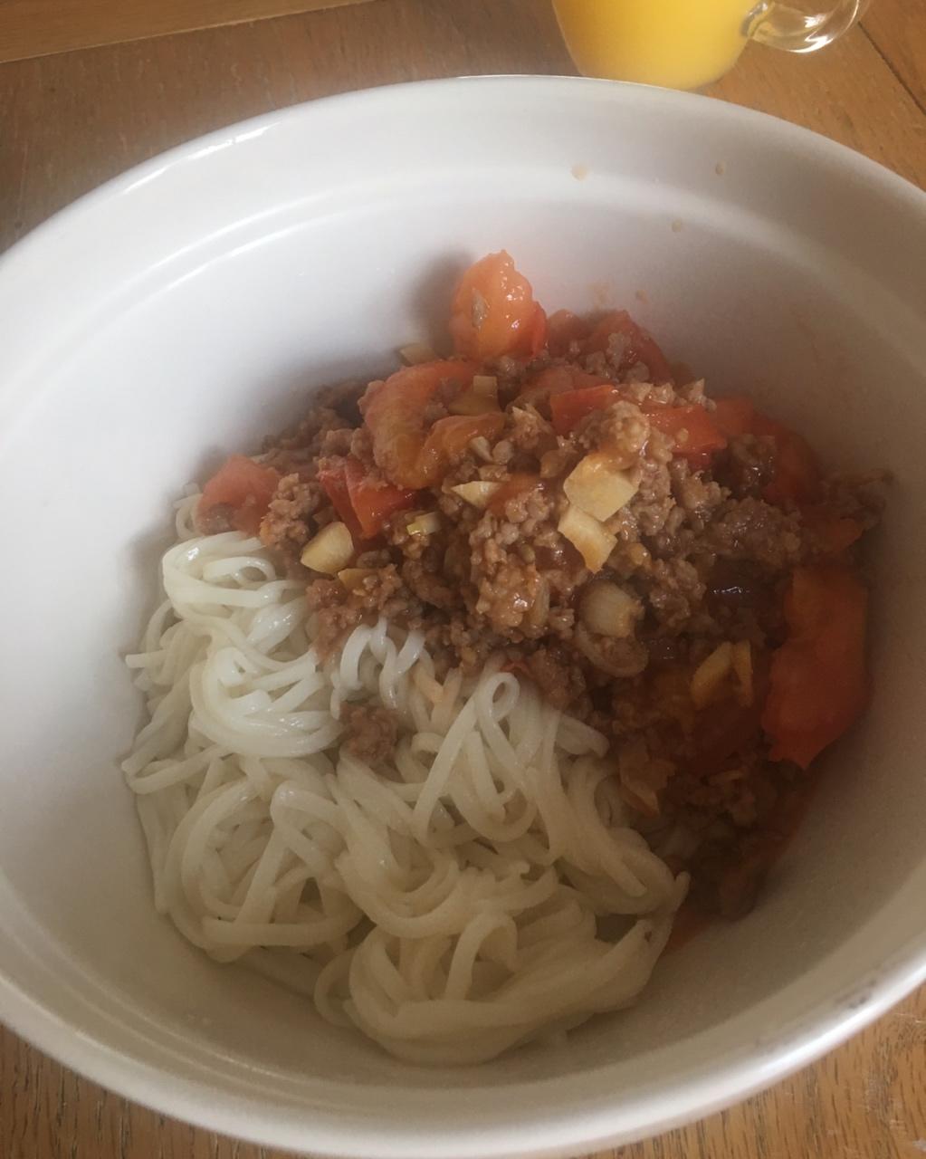 家常肉末面