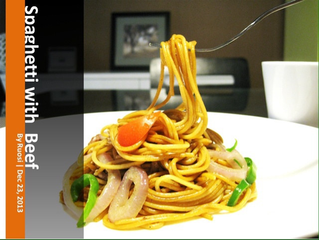 黑椒牛柳炒意面