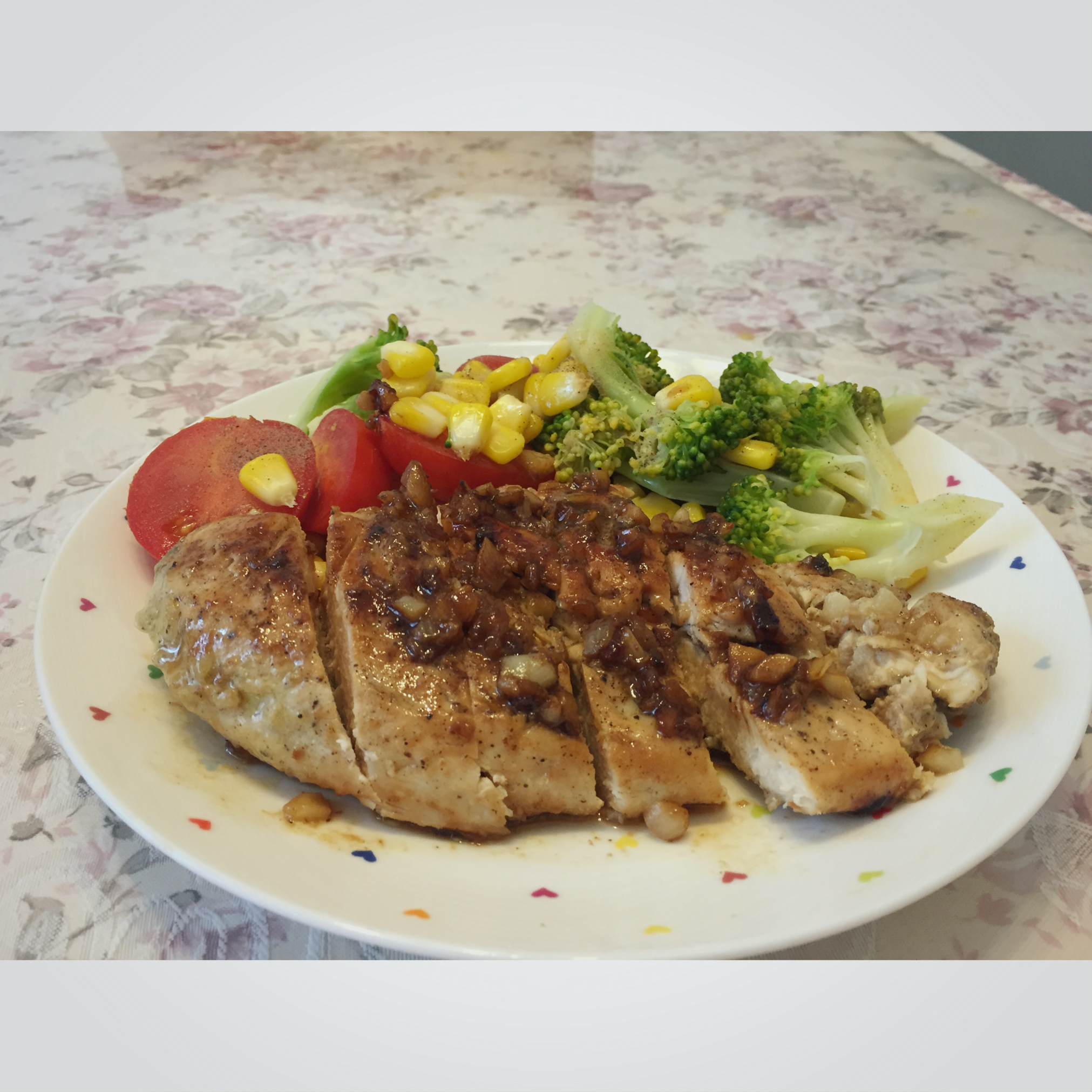 酷炫屌炸天好吃的煎鸡胸肉（香蒜蜂蜜煎鸡胸肉）