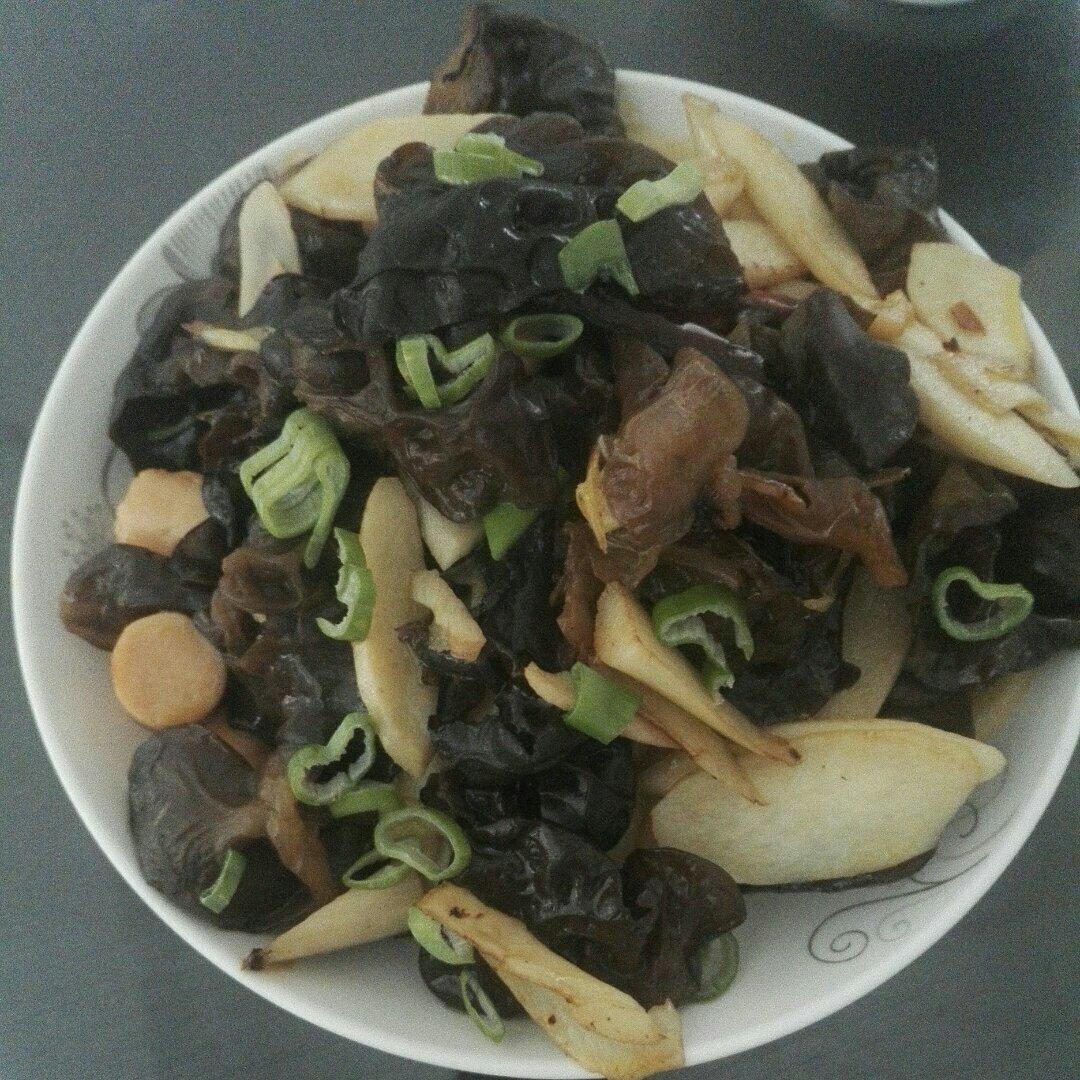 清炒山药木耳