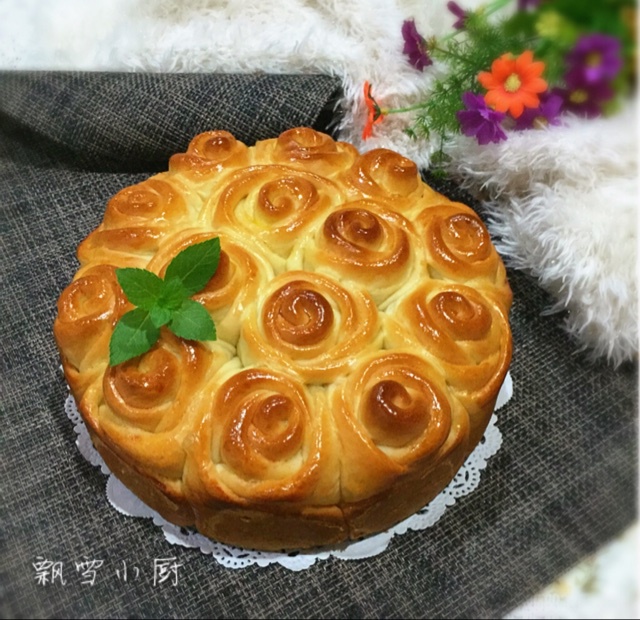 玫瑰花面包