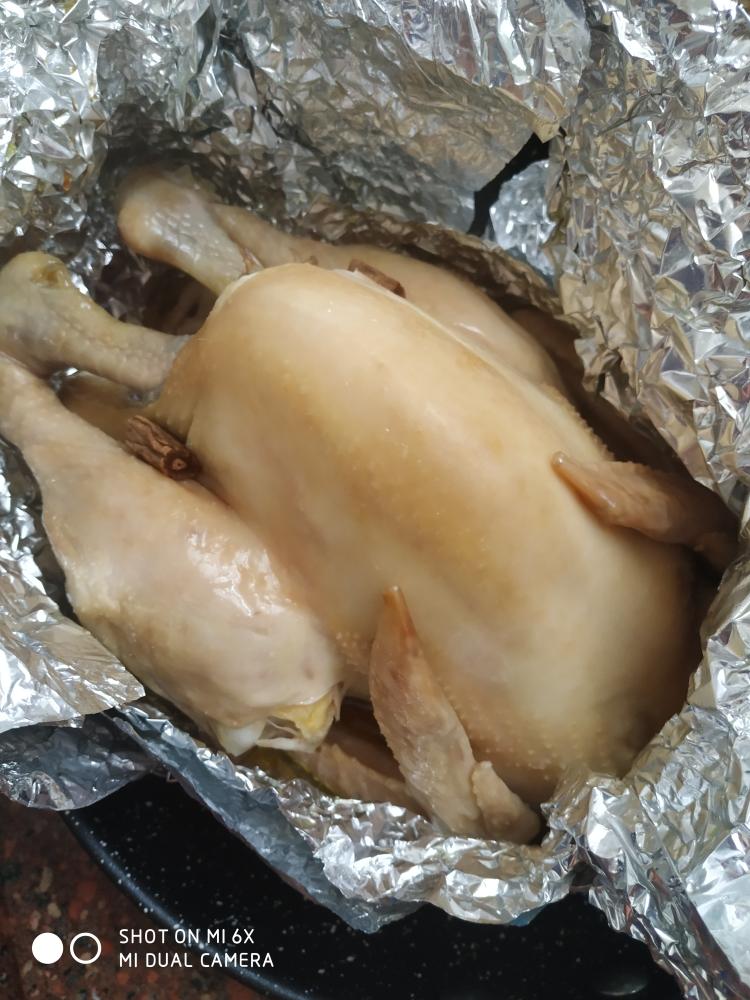 电饭锅蒸鸡