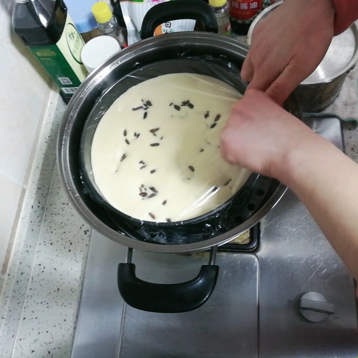 酸奶蒸蛋糕(8寸)的做法 步骤11