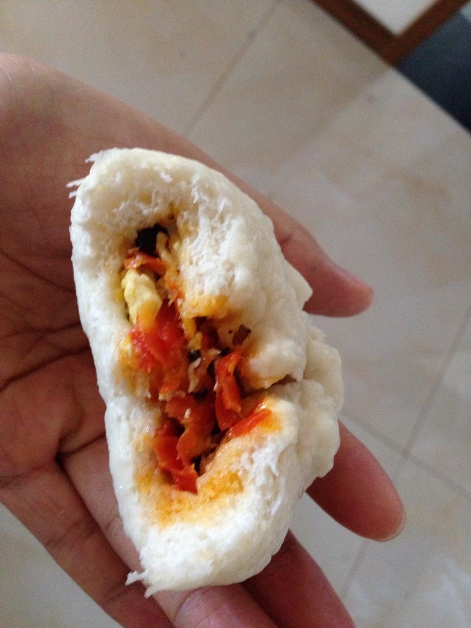胡萝卜木耳鸡蛋素包子