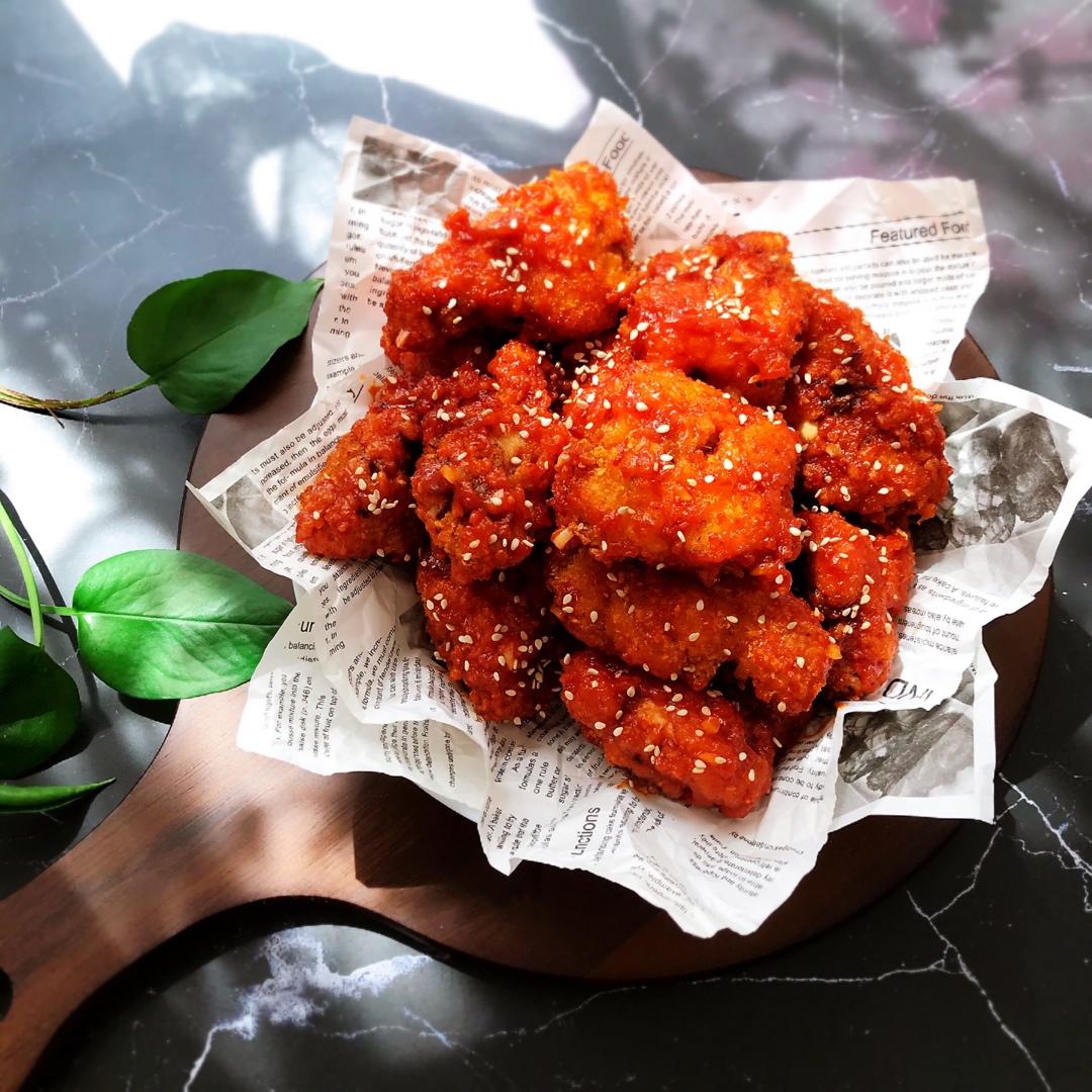 在家吃韩式炸鸡