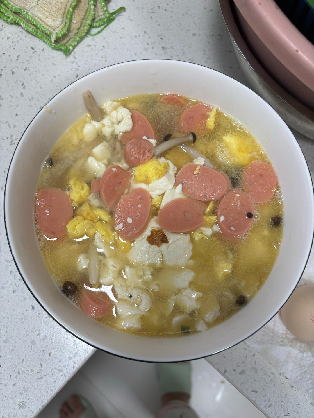 蟹味菇豆腐汤丨健康营养身体壮！！