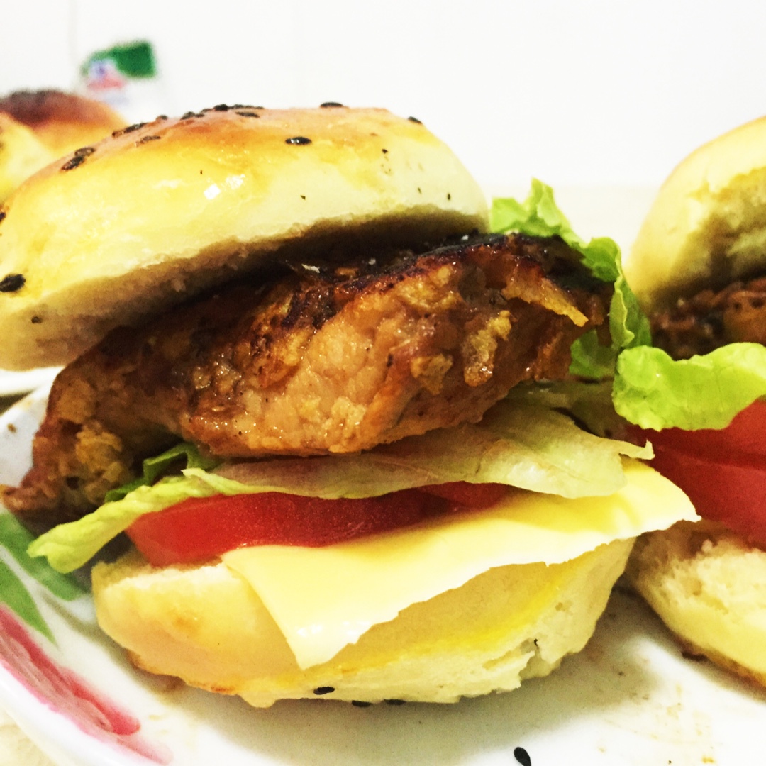 黑椒鸡排三明治