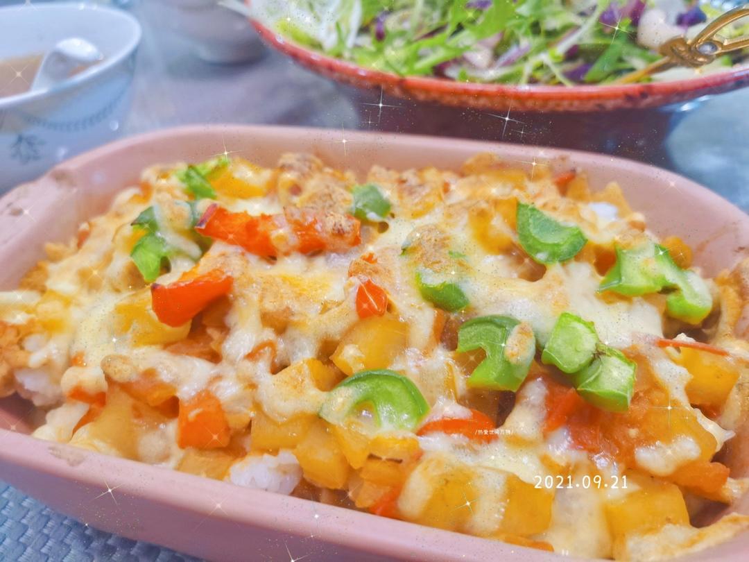番茄鸡肉浓情焗饭【两人份】