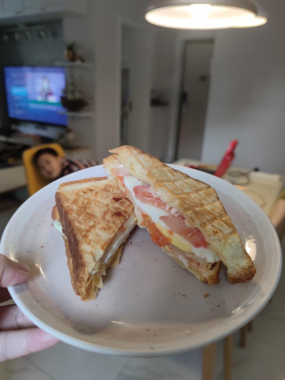 香蕉芝士三明治