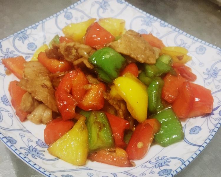 肉片炒彩椒-补充维生素和微量元素的做法