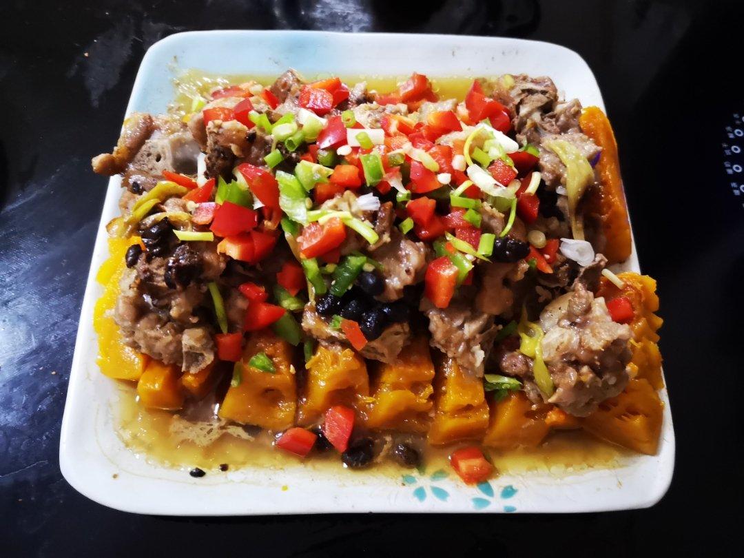 豆豉南瓜蒸排骨