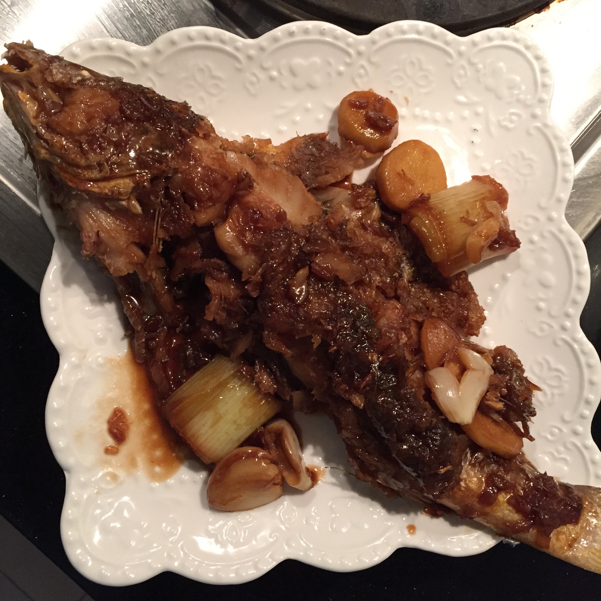 家常烧黄鱼 Yellow sea fish