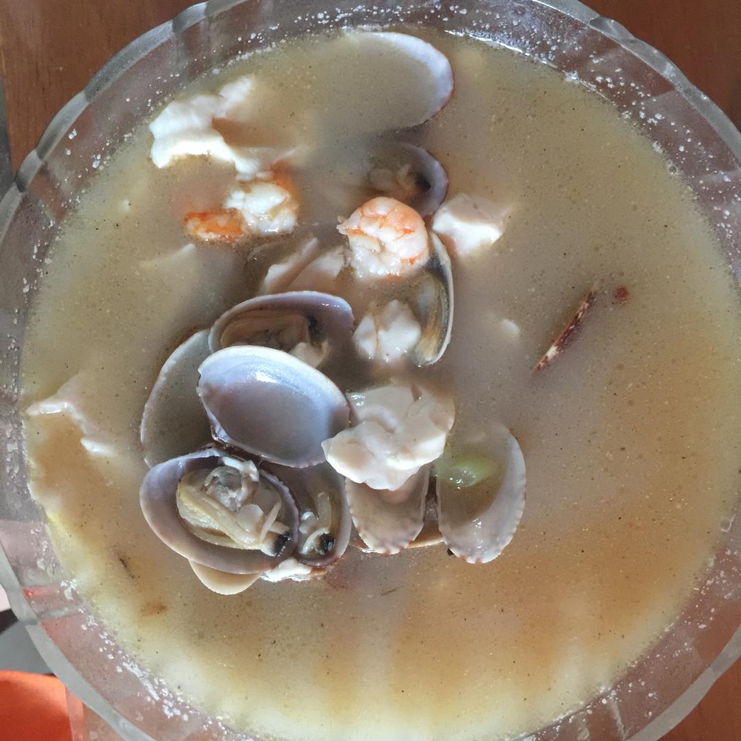 豆腐花蛤汤