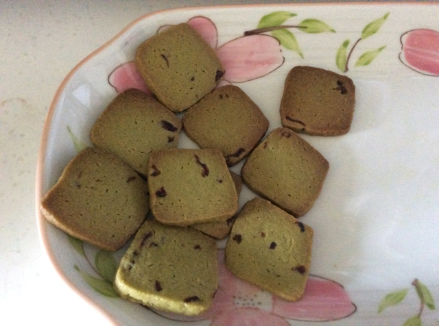 抹茶蔓越莓饼干