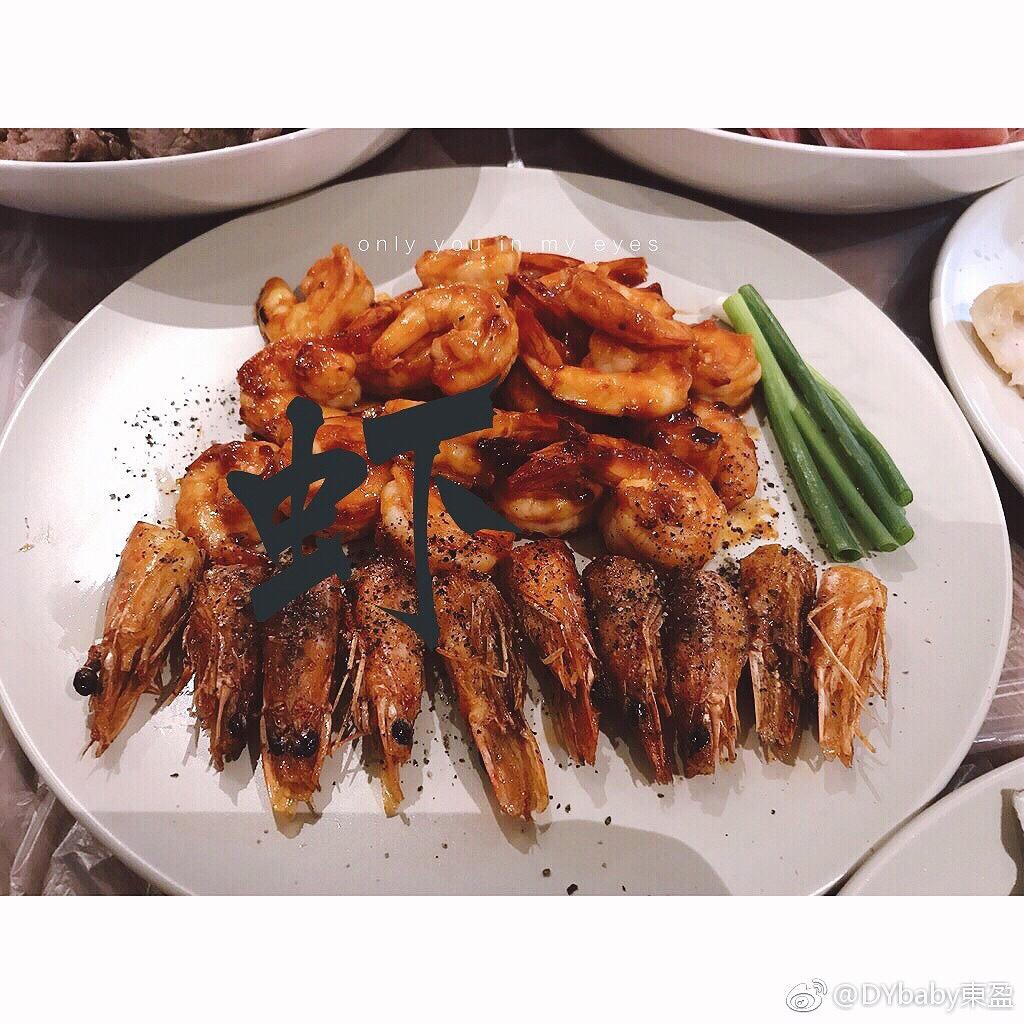 一虾两吃：干炸虾头+茄汗虾球