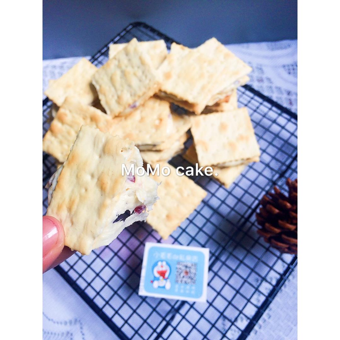 冬天也能拉丝的【蔓越莓牛轧糖饼干】快手棉花糖版