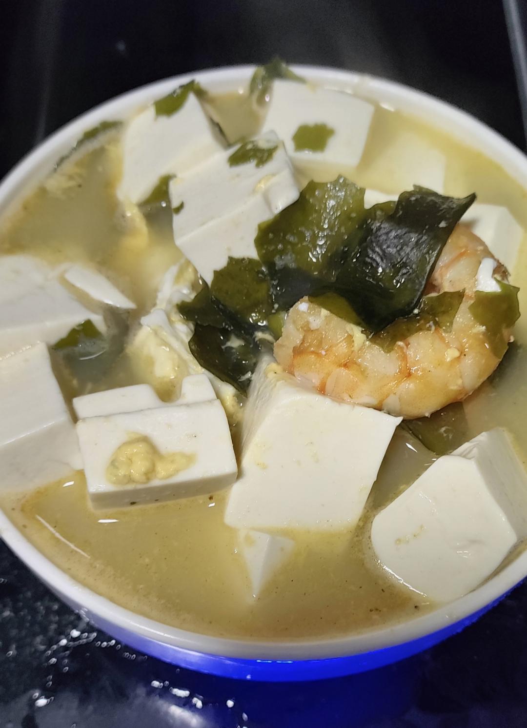 孩子增高汤 | 虾仁豆腐裙带菜汤
