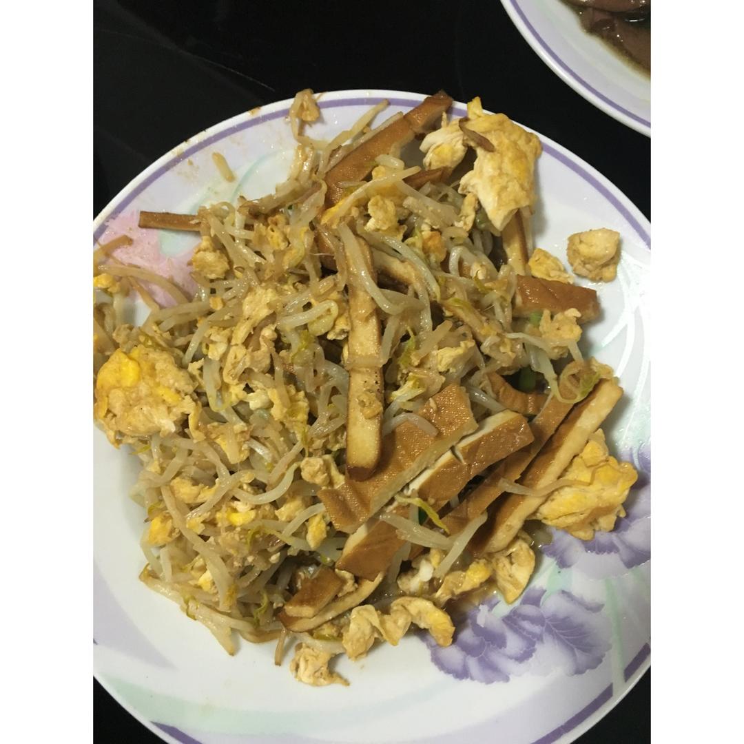 豆芽炒豆干
