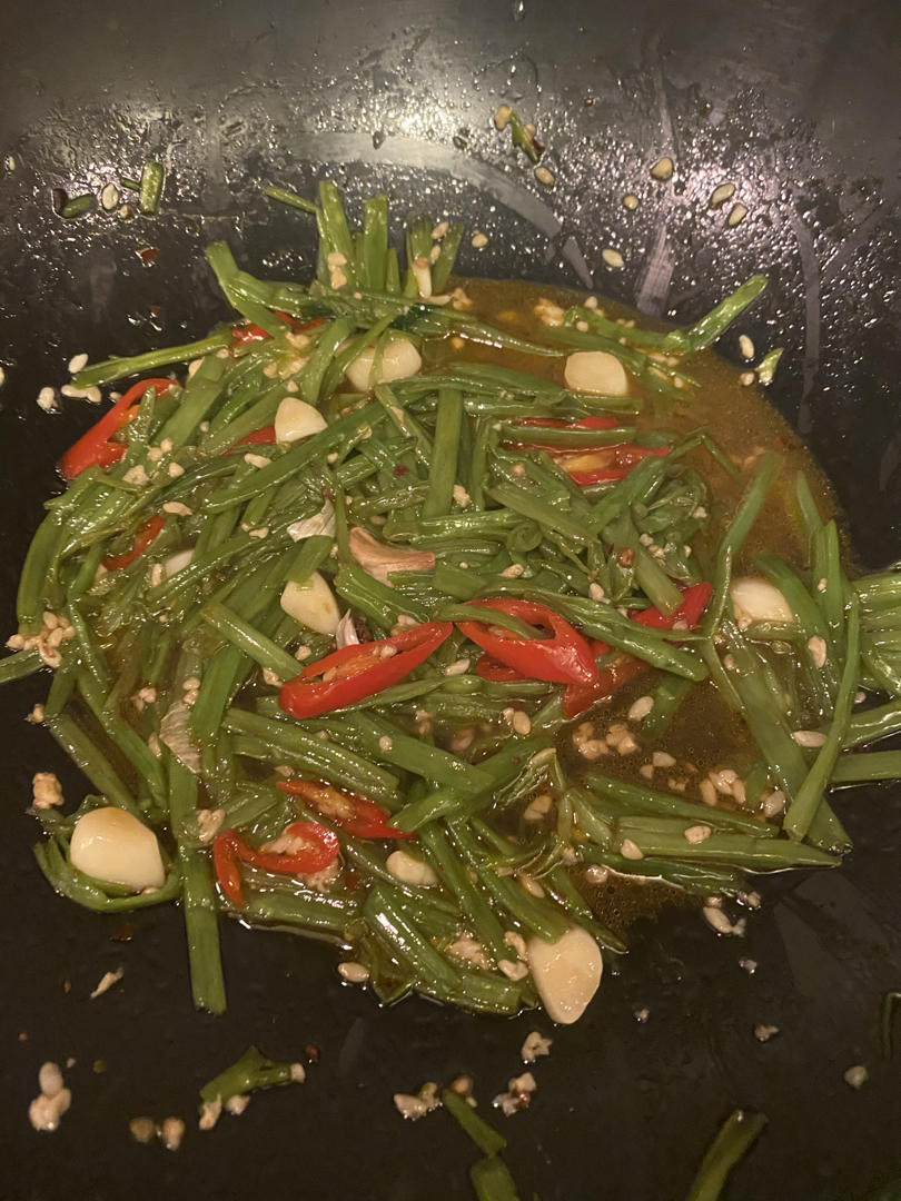 【家常小炒】空心菜通菜一菜两吃【江西做法】