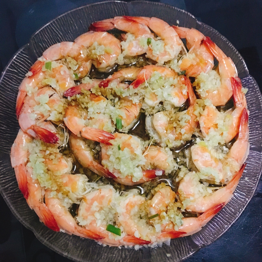 蒜蓉蒸虾