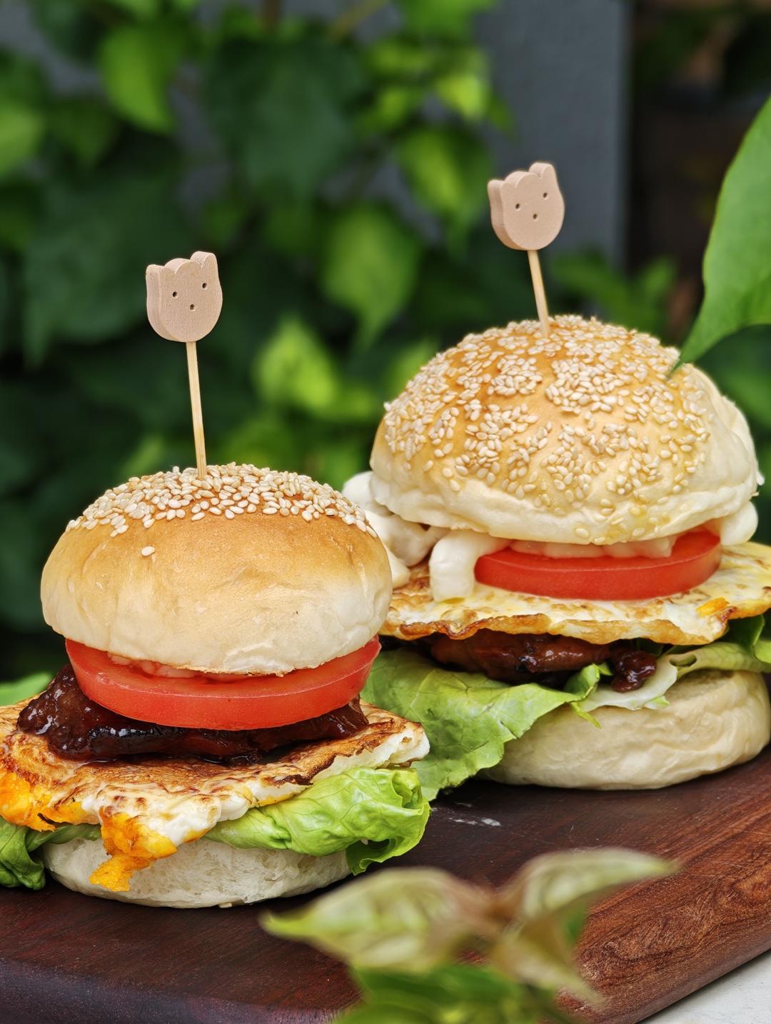 超~级松软的烫种汉堡胚