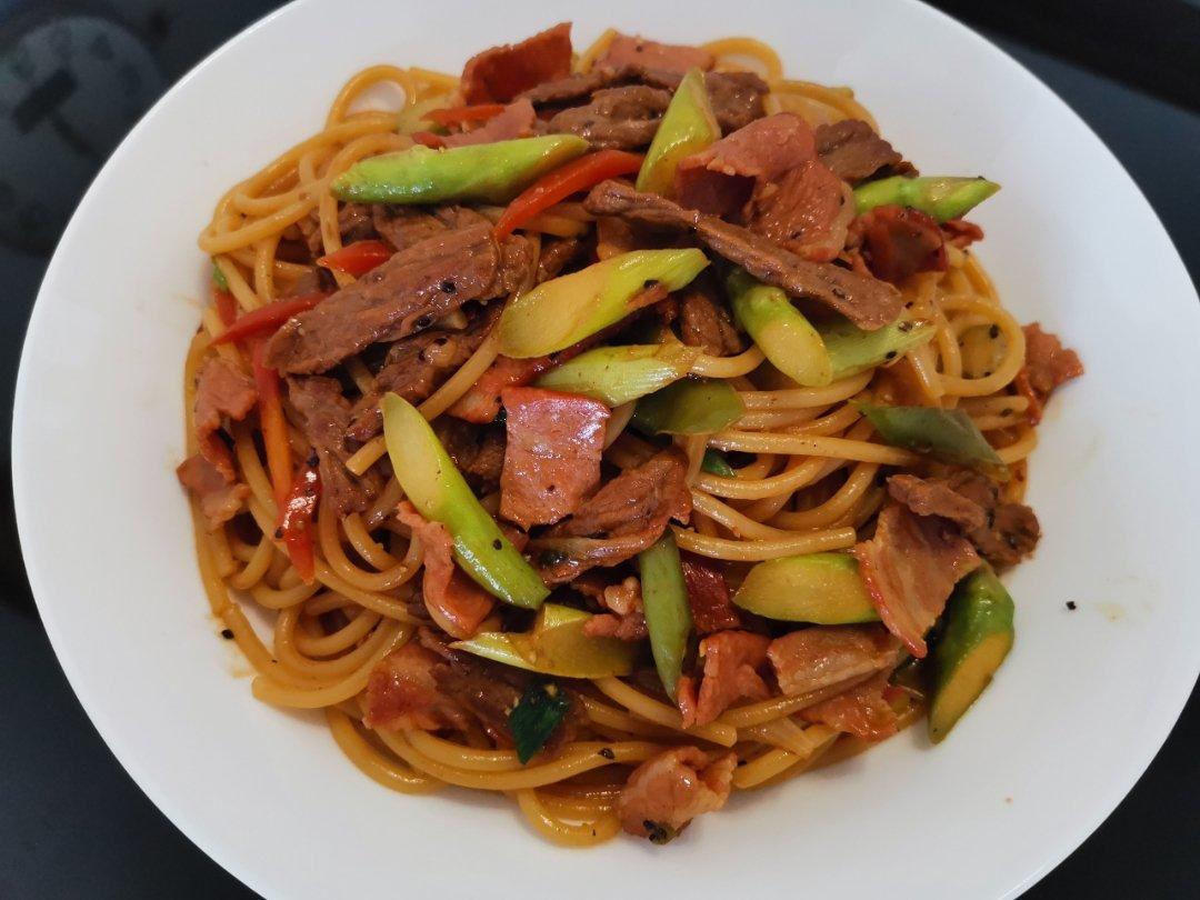 黑胡椒牛柳意大利面
