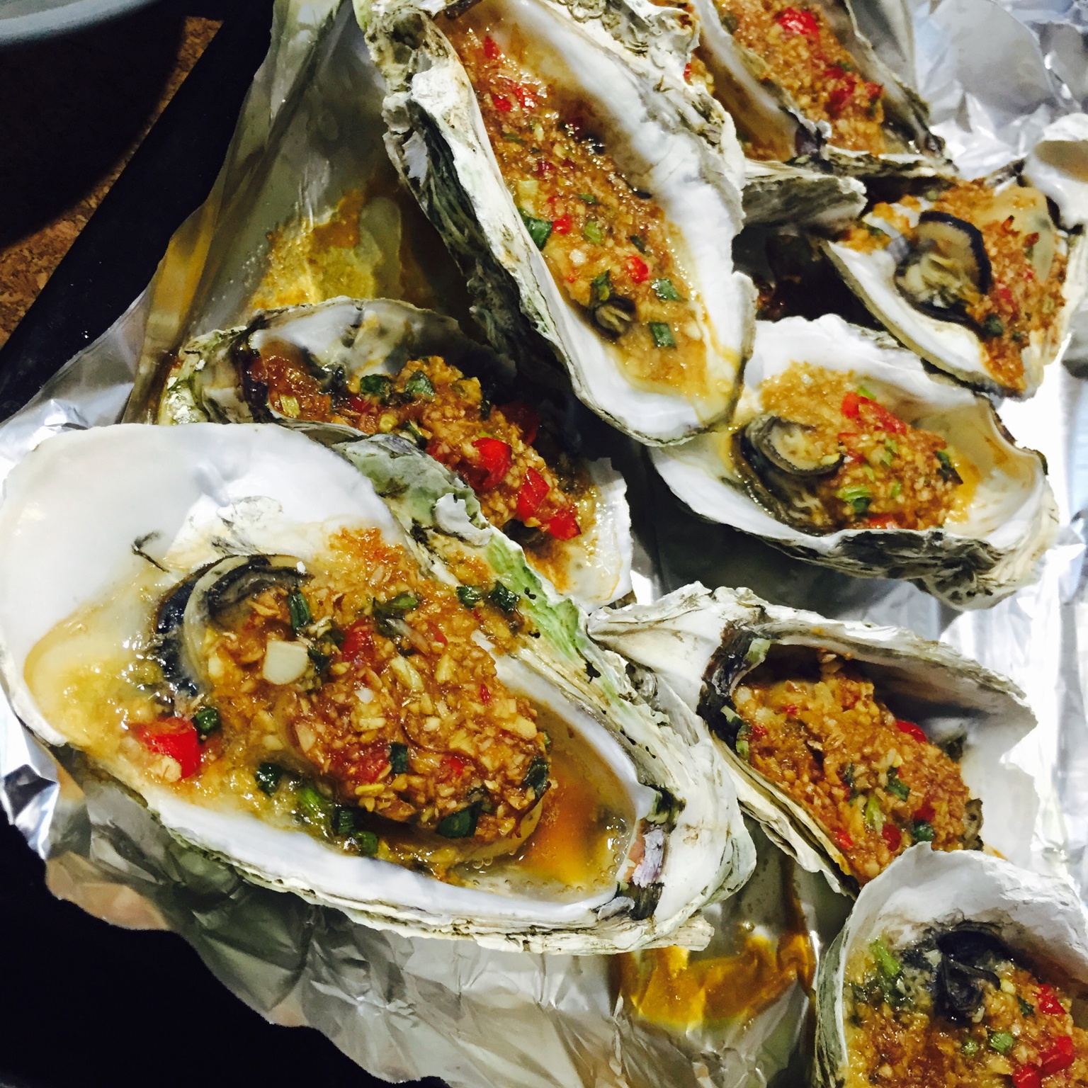 剁椒蒜蓉烤生蚝