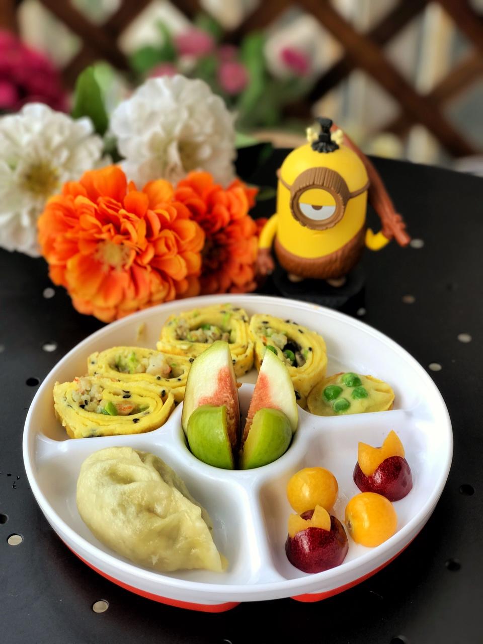 毛蛋妈妈美果子judy做的营养满满鸡蛋卷(宝宝辅食)