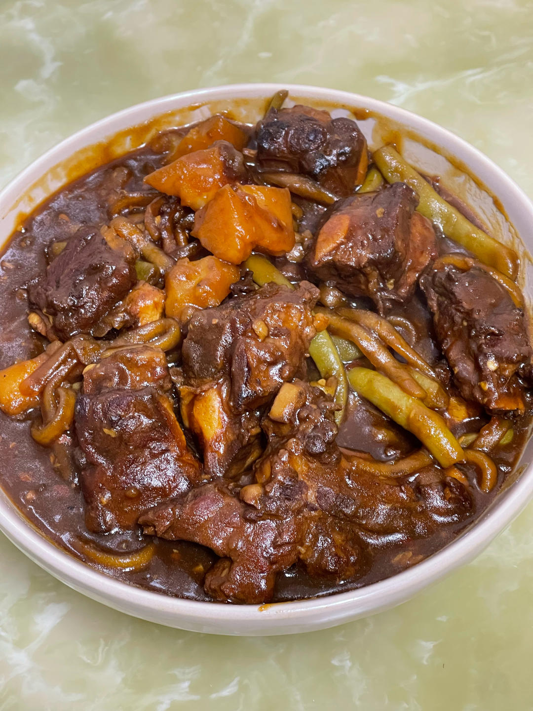 排骨土豆炖粉条