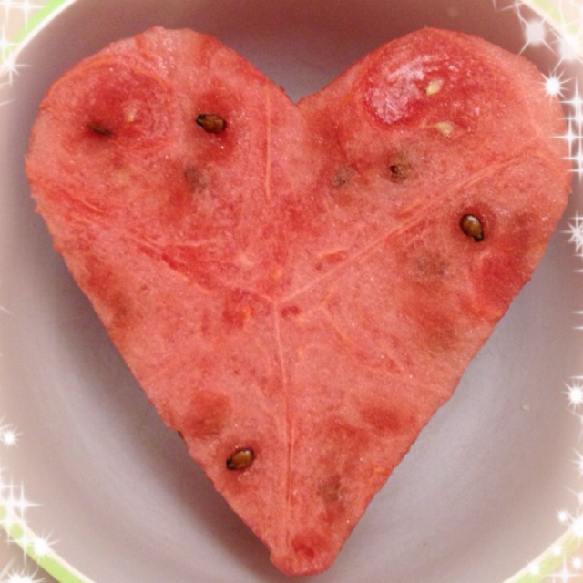 冰查查做的呆萌呆萌的西瓜切法