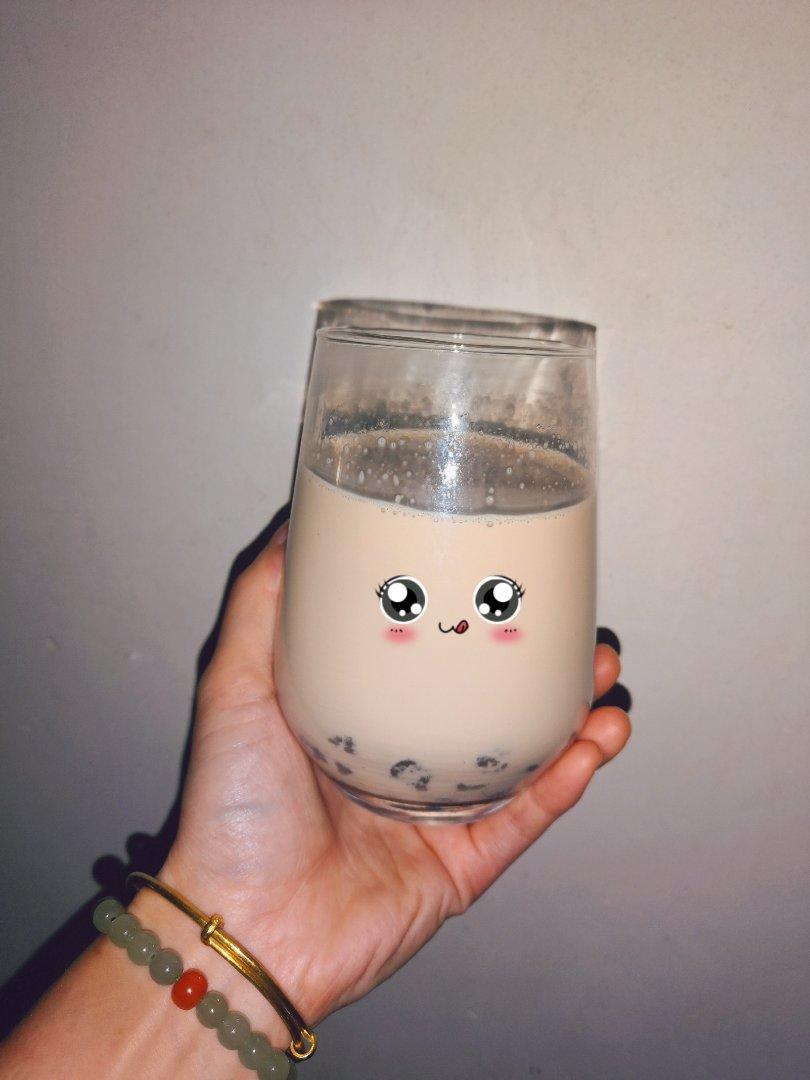 【ZOE菜谱】快手版珍珠奶茶！！好喝不胖！！！
