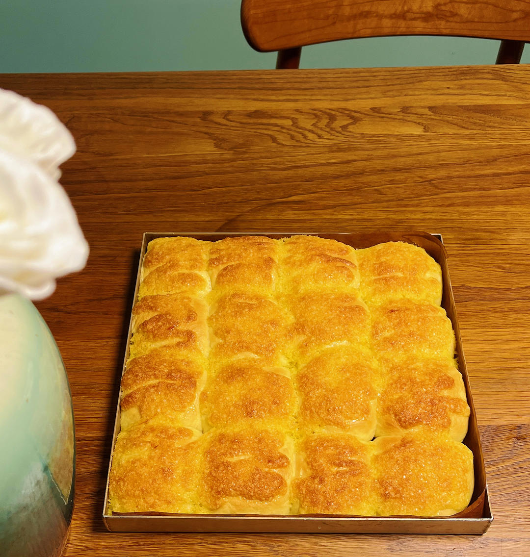 一次发酵同样松软的椰蓉小面包