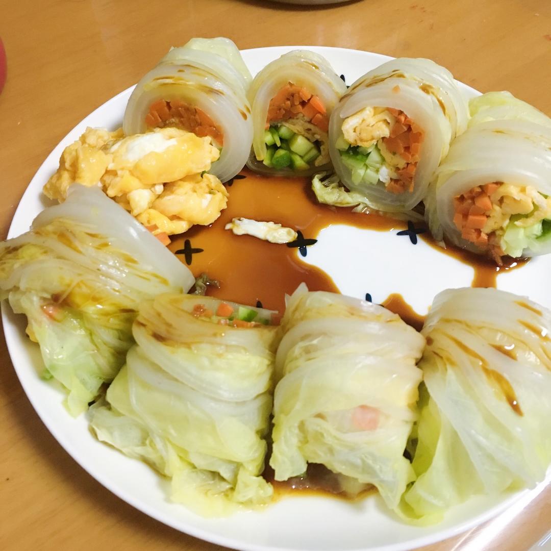 轻食白菜卷