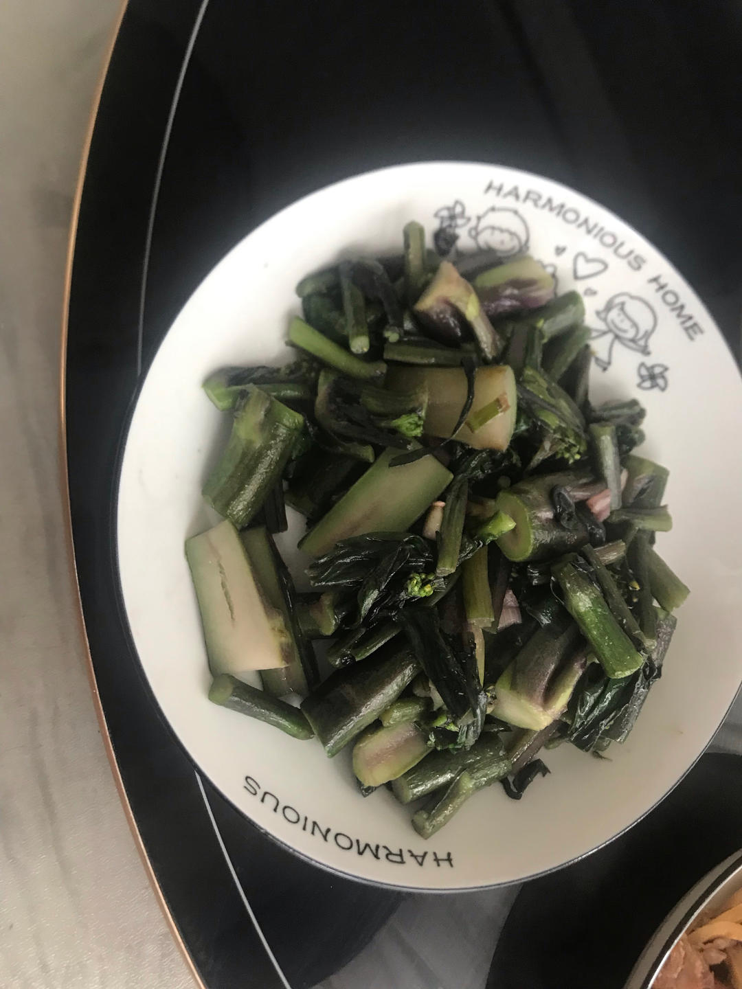 清炒红菜苔