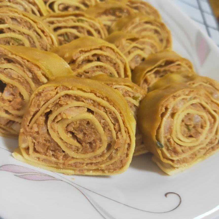 干豆腐肉卷，自己做更安心，简单操作