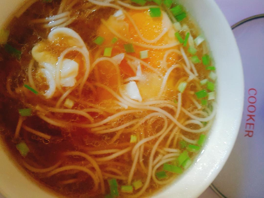 小葱麻油酱油面