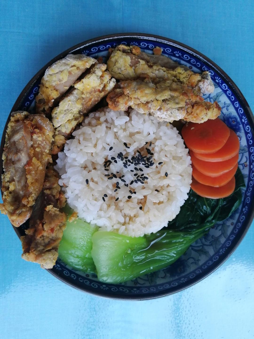 不放一滴油的照烧鸡腿饭