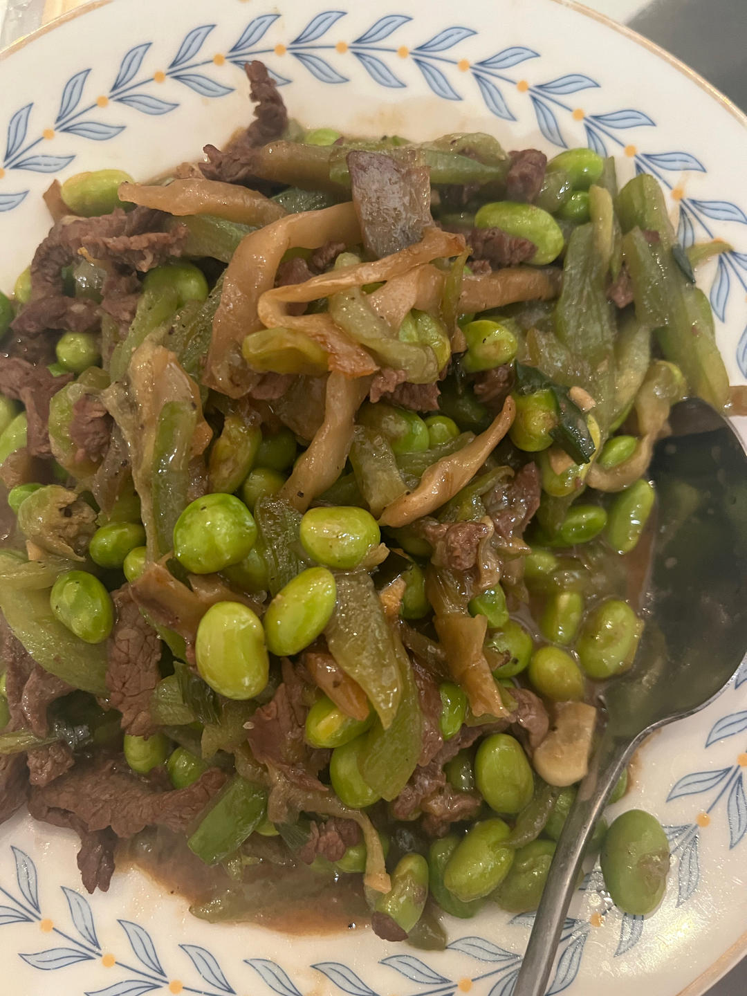丝瓜牛肉丝