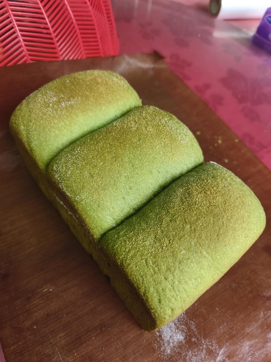 上班族•醇香北海道抹茶吐司（快手一次发酵•消耗淡奶油）