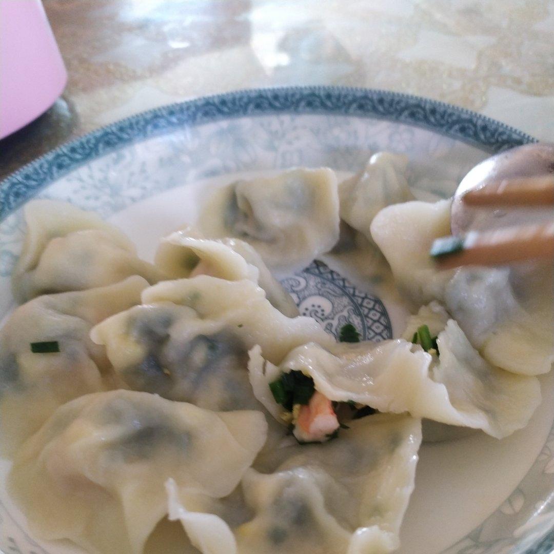 韭菜鸡蛋虾仁水饺