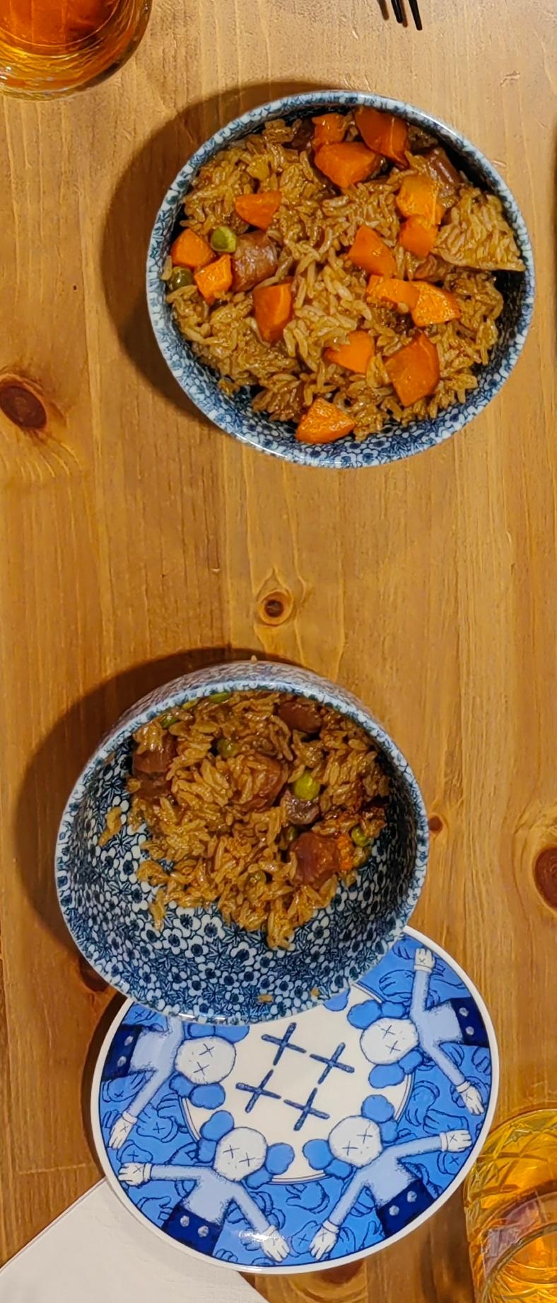 懒人必备～电饭煲腊肠焖饭