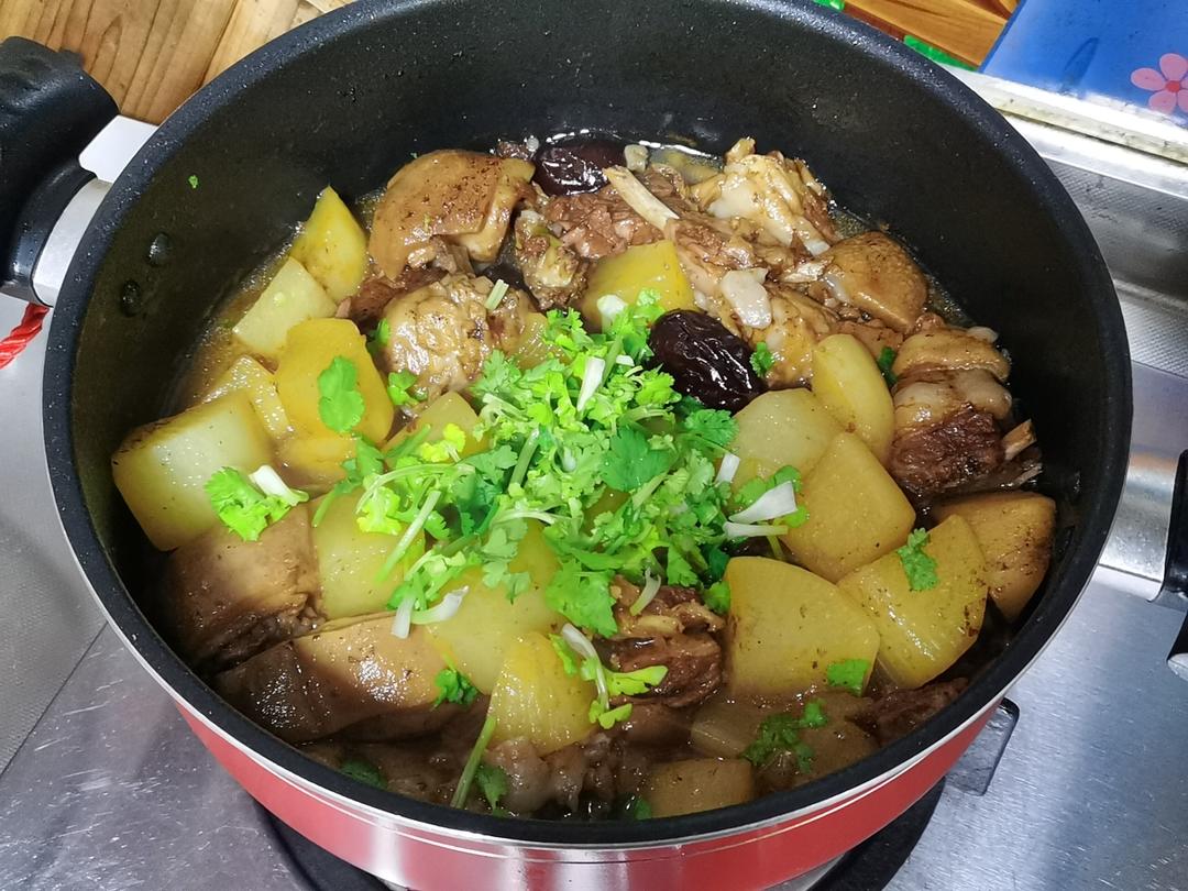 羊排炖萝卜的做法