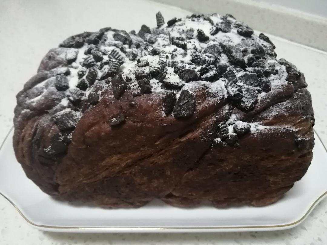 雪山巧克力吐司（巧克力奥利奥吐司面包）